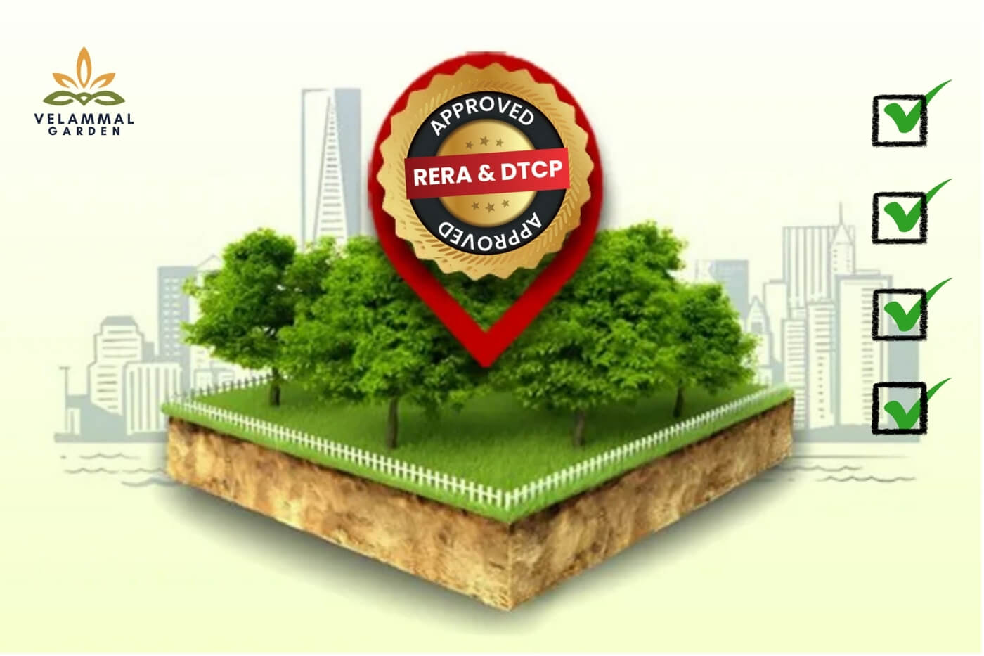 Plot Size Guide: 600, 900, 1200, 1500, 2400 Sq.ft Compared – Velammal ...
