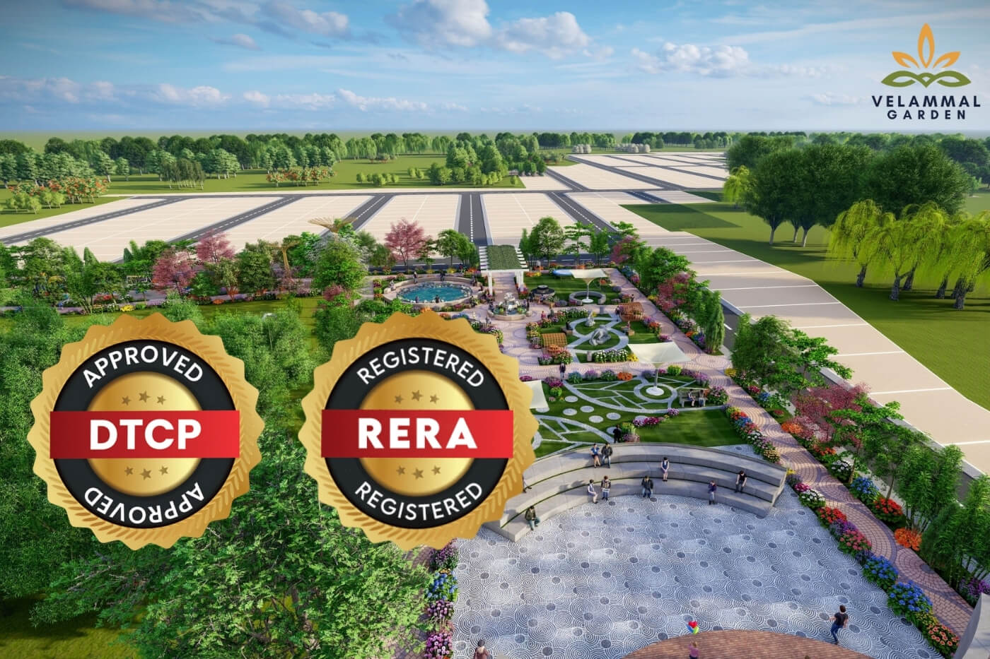 Legal & Approvals (DTCP & RERA) – Velammal Garden